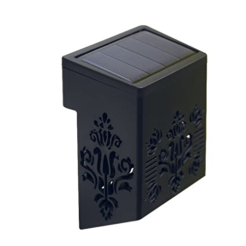 Qudai Luzes de deck solar Luzes de cerca solares Luzes decorativas de jardim ao ar livre crepúsculo