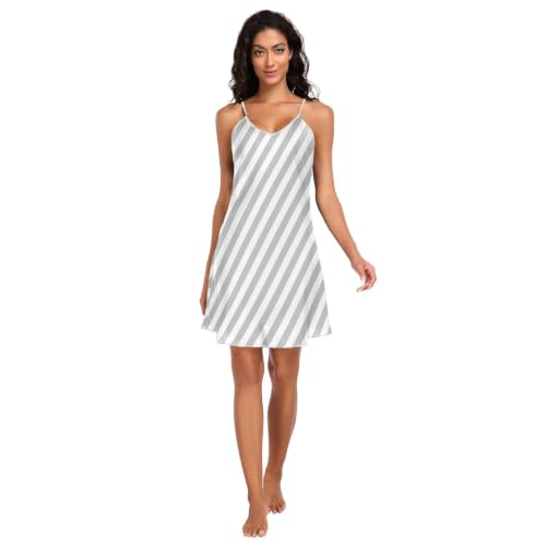Chemise de nuit en soie pour femme chic et réglable