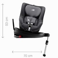 BRITAX RÖMER Kindersitz 0-18 kg DUALFIX 2 R, 360° drehbar für Kinder (Gruppe 0+/1), von Geburt bis 4 Jahre, Storm Grey – Ansicht 8