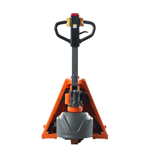 T Tory Carrier Fully Electric Pallet Jack, 3300-Lbs Capacity, 27 x 48 Forks, 7.5” Lift Height Standard Duty Pallet Truck, Li-on Battery Powered Trucks Motorized Lift Trucks with Multi-Function Handle