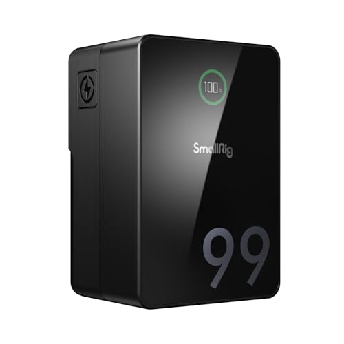 Image of SmallRig V Mount Battery VB99 Pro, 99Wh / 6800mAh mini V-Mount Battery with PD 100W Fast Charging, with D-TAP, Dual USB-C & DC Ports, USB-A, TFT Display for Camera, Camcorder, Video Light - 4292