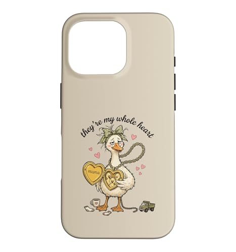Mom Of Three Boys Whole Heart Goose ���[���A �}�}���C�t ���킢�� �y���� �X�}�z�P�[�X iPhone 16 Pro �p