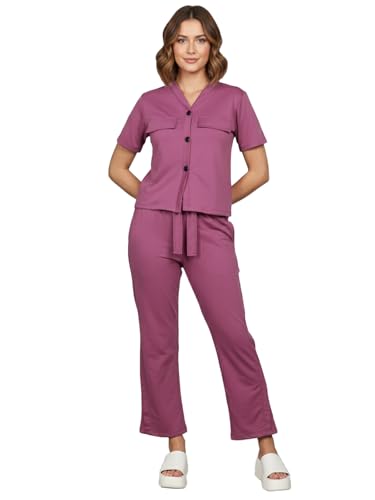 Image of CHKOKKO Women Jogging Suit Casual Summer Track Suit Co-Ord Set