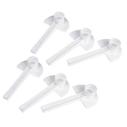 Fliyeong Premium Quality 6 PCS Plastic Bee Keeping Honey Entrance Feeder Beekeeper Feeding Tools Hive Beehive Supplies White Pet Supplies