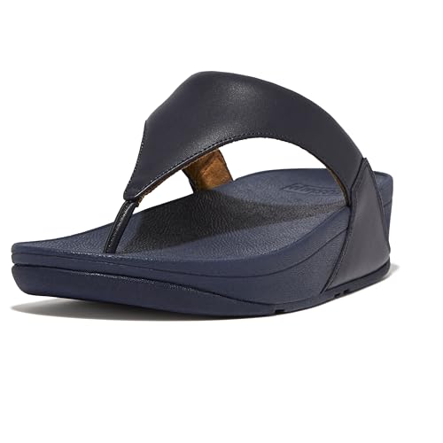 Image of FitFlop Womens Lulu Leather Toe Post Sandals