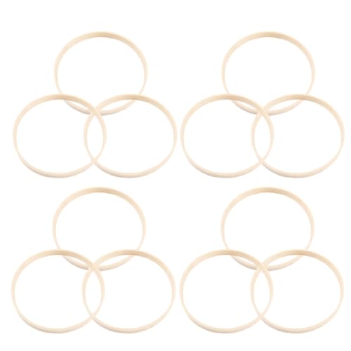 Anillos de Bambú para Atrapasueños Suaves Evitan Daños en Hilos