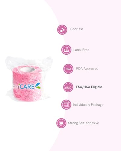 Image of FriCARE Self Adhesive Bandage Wrap, Medical Tape in First Aid Kit