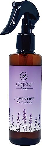 Orient Therapy Lavender Air Freshener Spray with Essential Oils - Odor Eliminator & Air Refresher for Home, Office, Car, Bathroom, Aromatherapy - Deodorizer Spray with Long Lasting Scent - 200 ml