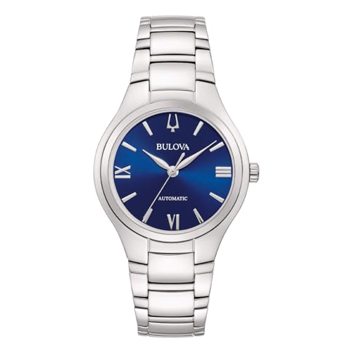 Bulova Lady Automatic Women S Watch, Blue 96l319, Steel Case And Bracelet Bulova Lady Automatic Women S Watch, Blue 96l319, Steel Case And Bracelet