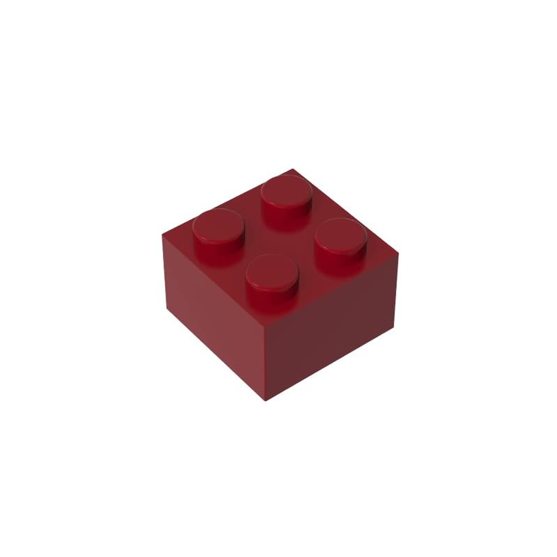 XYEIUGO Compatible with LEGO 3003 Basic Bricks Brick 2x2, Dark Red, 50 PCS โ image 1