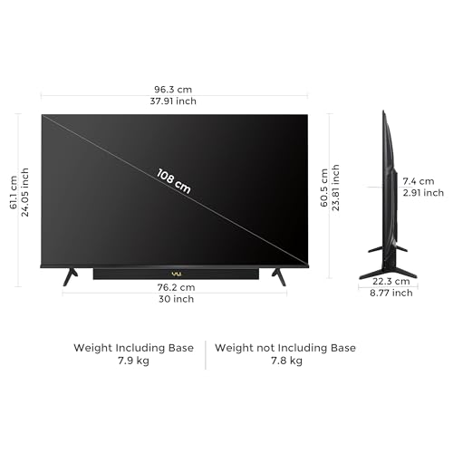 Image of Vu 108cm (43 inches) Vibe Series 4K QLED Smart Google TV 43VIBE-DV