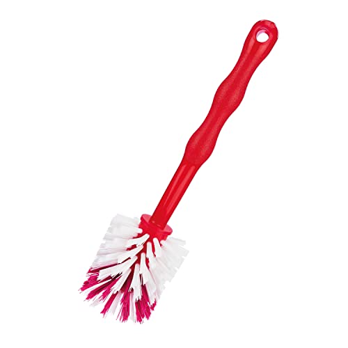Wundermix Cepillo Lavaplatos para el Recipiente de Mezcla Thermomix, Cepillo Robusto para Limpiar el Thermomix, Cepillo para Lavar con cerdas delicadas de Nylon Que se Puede Colgar, 1 Pieza, Rosado