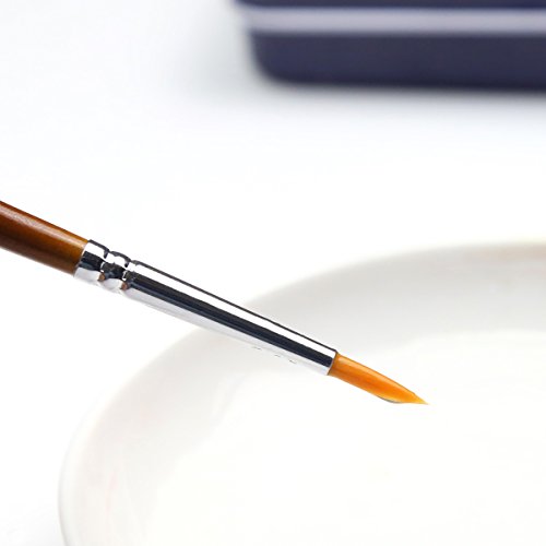 Transon Detail Model Paint Brushes 7Pcs For Acrylic, Gouache, Oil, Tempera And Face Painting #TOP6