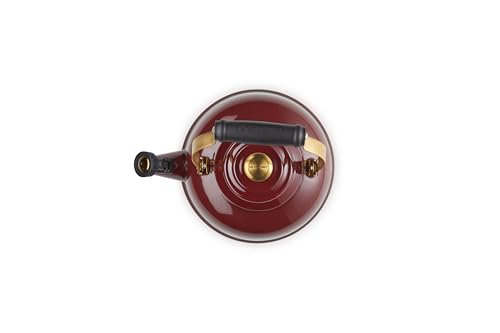 Image of Le Creuset Enamel on Steel Whistling Tea Kettle, 1.7 qt., Garnet