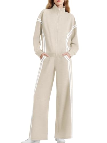 Casly Lamiit 2 Piece Lounge Sets for Women Track Sweatsuit