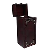 Toyvian Caja de Madera para Vino Robusta y Decorativa Estuche Vintage para Botella Embalaje Seguro y Presentación Elegante para Bodas y Eventos Especiales