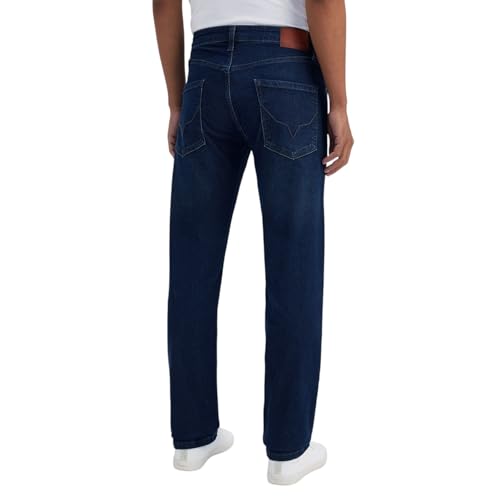 Image of Pepe Jeans Men's Straight Fit Jeans|Mid Rise |Stretchable Fabric| Jeans for Men | Available in Plus Size