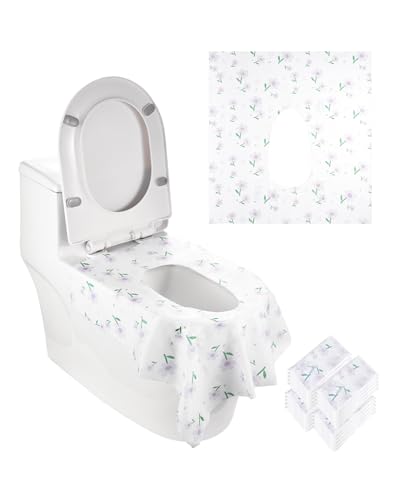 VEVOR Toilet Seat Covers Disposable,20 Pieces Portable Potty Training Toilet Seat Covers,4 Pack Extra Large Waterproof Potty Cover,for Adult, Kids, Travel, Public Restroom & Airplane