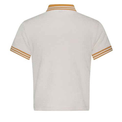 Go Ask Alice Short Sleeve Polo UPF50+ Jacquard Golf Outfit Diagonal Buttoned for Tweens and Teens 8-18 Years Old3