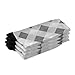 SyXIOP Gray Plaid Checkered Fashion womens crew sock running casual wicking mens tube socks (2-Pair)