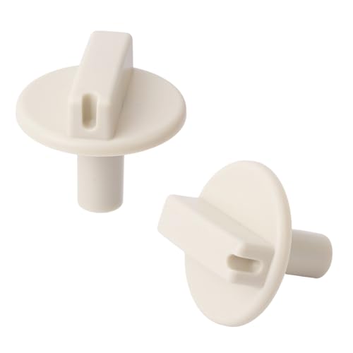 Lot de 2 Boutons de Réglage Température 63818002, Résistants à la Chaleur pour Radiateurs Muraux et Appareils Électroménagers
