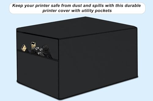 Image of Stylista Waterprood and Dustproof Printer Cover Suitable for Brother Ink Tank HL-T4000DW, Heavy-Duty grey Thick Polyester