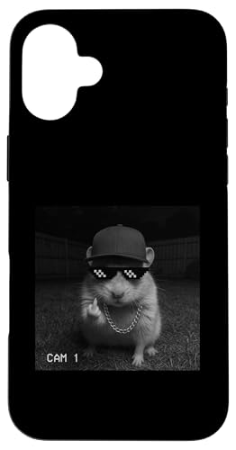 Funny Hamster Flipping Off Middle Finger On Security Camera X}zP[X iPhone 16 Plus p