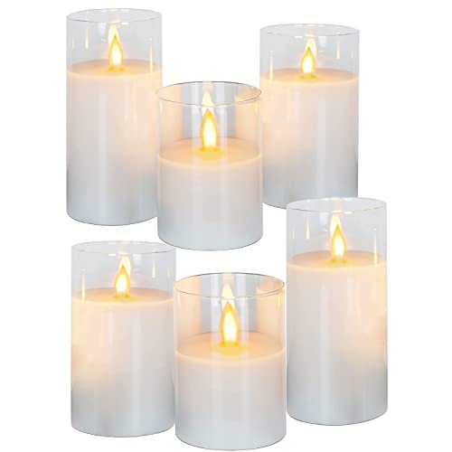 Lista de Velas pilar que Puedes Comprar On-line. 47 OYANIA Velas Led Eléctricas Sin llama, 6 Velas Decorativas Luces Luz de Té de Decoración Flama Realista Velas para Decoraciones Navideñas en Hogar,Bodas,Fiestas,Navidad