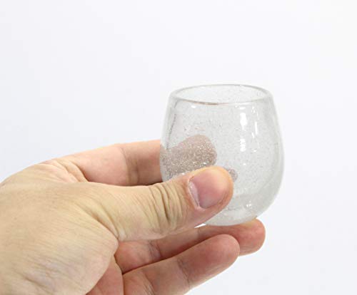 Set de 6 vasos frothing glass pequeños blancos miniatura 5