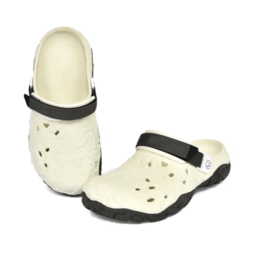 شبشب كلوج روكي ايفا للرجال من ارو، مقاس 45 EU - رمادي وابيض