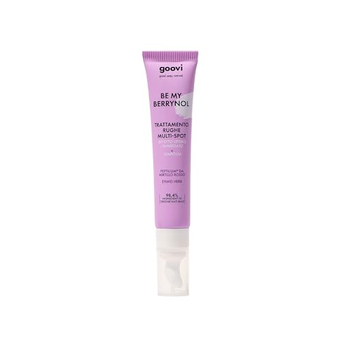 Goovi, Be My Berrynol, Trattamento Rughe Multi-Spot con Azione Retinol-Like, Effetto Lifting Immediato, Formula Naturale per ridurre le Rughe e Segni di Espressione, Vegan, 15 ml