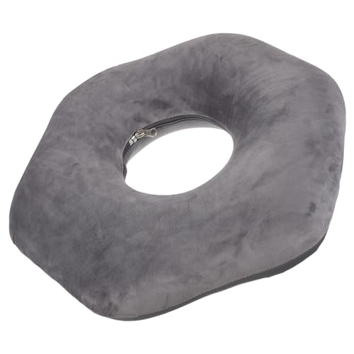 CONGARTENO Pad Chair Cushions Pillows for Couch Seat Cushion Round Seat Cushions Postpartum Pillow Bedsore Sitting Mat Bed Treatment Hemorrhoids Cushion Cotton Grey