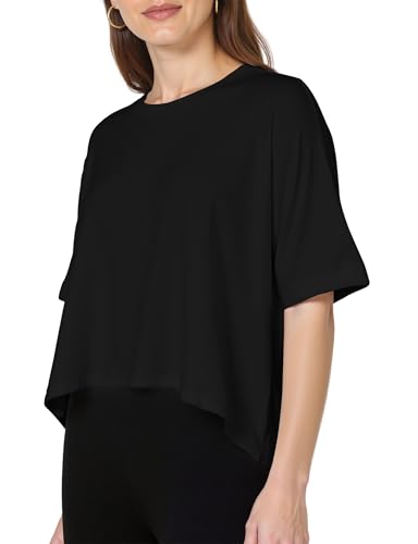 Buauty Womens Oversized Workout T-Shirt, Short Sleeve Crop Tops, Basic Casual Tshirts, Summer Loose Gym Athletic Tee3