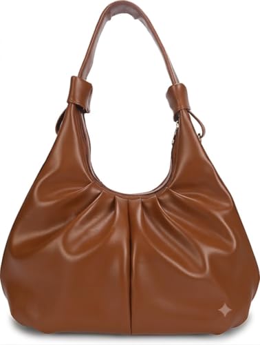 Image of Crossbody Bag for Women, Black Tone Shoulder Handbag for Women, Grain Texture with Inner Padded Pocket Handbag