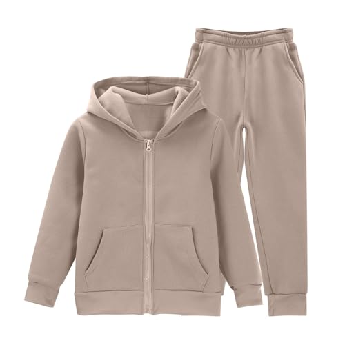 Teens Boys Girls Fall Athletic Hoodie Outfits Solid Long