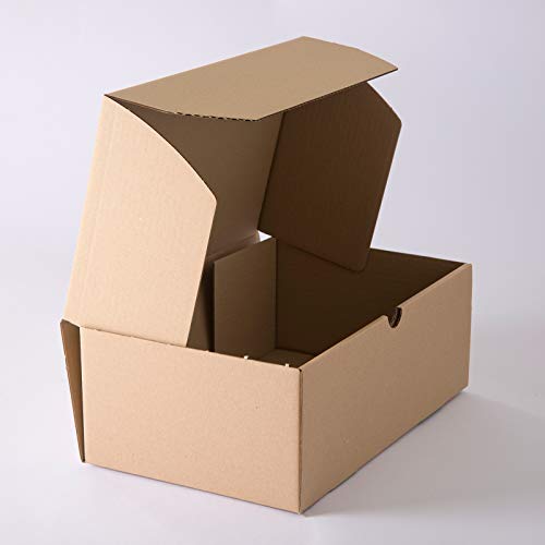 lot de 10 Boîtes postales brunes 350x220x130 mm