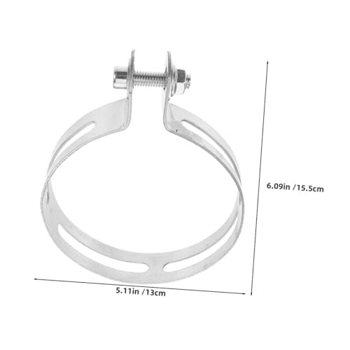 Abrazadera de escape para motocicleta y clip de soporte de acero inoxidable 2