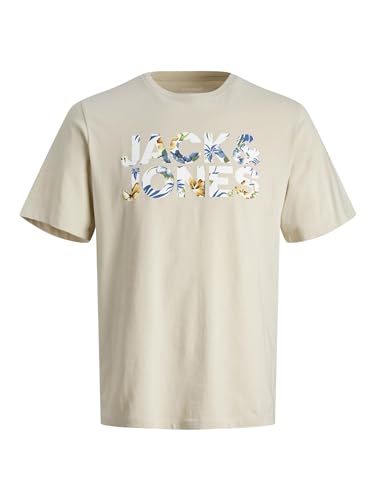 Preisvergleich Produktbild JACK & JONES Male T-Shirt Gedruckt Rundhals T-Shirt