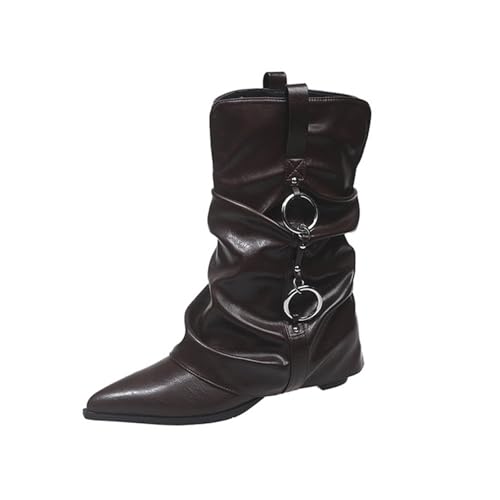 Bottes décontractées pour femme en cuir souple d'inspiration britannique