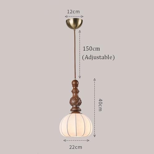 Suspension mini citrouille rustique avec hauteur réglable - 3