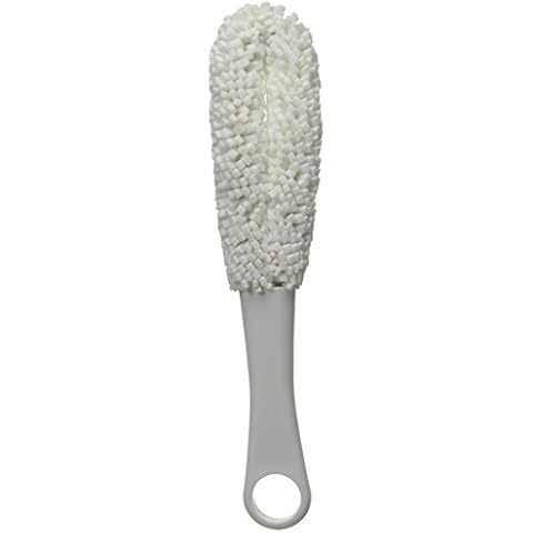 Oenophilia Glass Cleaning Brush, Wine Glass Cleaning Tool, Flute and Stemware, Non Scratch Foam Cover