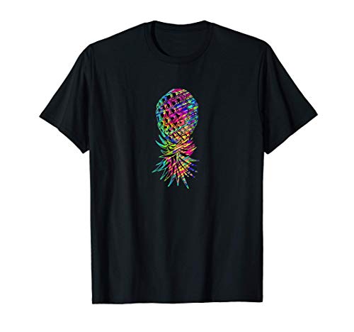 Swinger Upside Down Colorful Pineapple Camiseta