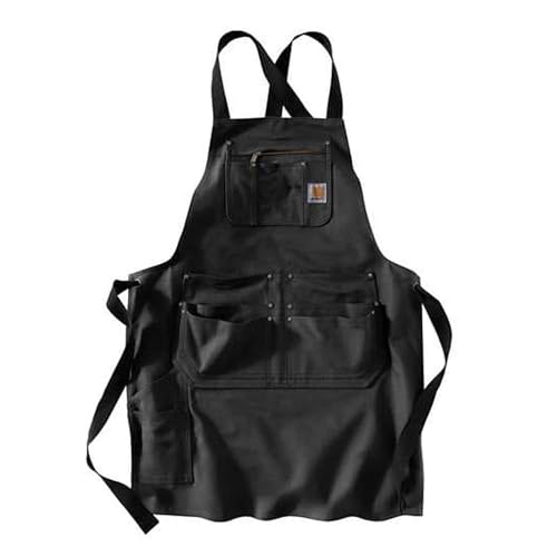 [カーハート]メンズ エプロン ダックエプロン ワークエプロン デニム Carhartt Men's Firm Hand Duck Apron Black [並行輸入品]