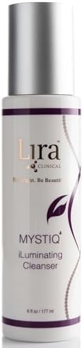 Lira Clinical MYSTIQ iLuminating Cleanser - Moisturizing Face Wash with Vitamin C, Orange Plant Stem Cells, and Plant Extracts - Gentle Facial Cleanser Supports Skin Barrier and Hydration - 6 Oz