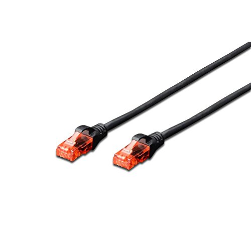 DIGITUS LAN Kabel Cat 6 – 1 m – U/UTP Ungeschirmt – 1 Gbit/s – 250 MHz – CCA Netzwerkkabel mit RJ45 – PVC-Mantel – AWG 26/7 – Kompatibel zu Cat6A und Cat5e – Grau