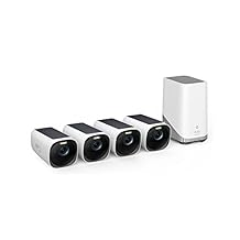eufy Security eufyCam S330 eufyCam 3 4-Cam Kit, Security Camera Outdoor Wireless, 4K with Integrated Solar Panel, Face Recognition AI, Expandable Local Storage, Spotlight, No Monthly Fee