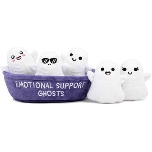Emotional Support Ghosts, Cuddly Stuffed Animals by Relatable