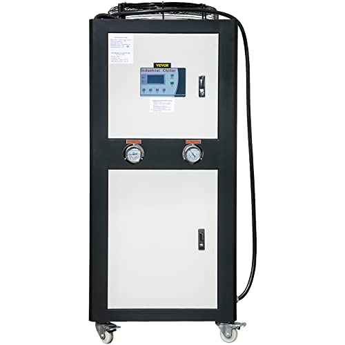 Vevor Water Chiller 6Ton Capacity, Industrial Chiller 6Hp, Air-Cooled Water Chiller, Finned Condenser, W/Micro-Computer Control, Stainless Steel Water Tank Chiller Machine For Cooling Water #TOP7