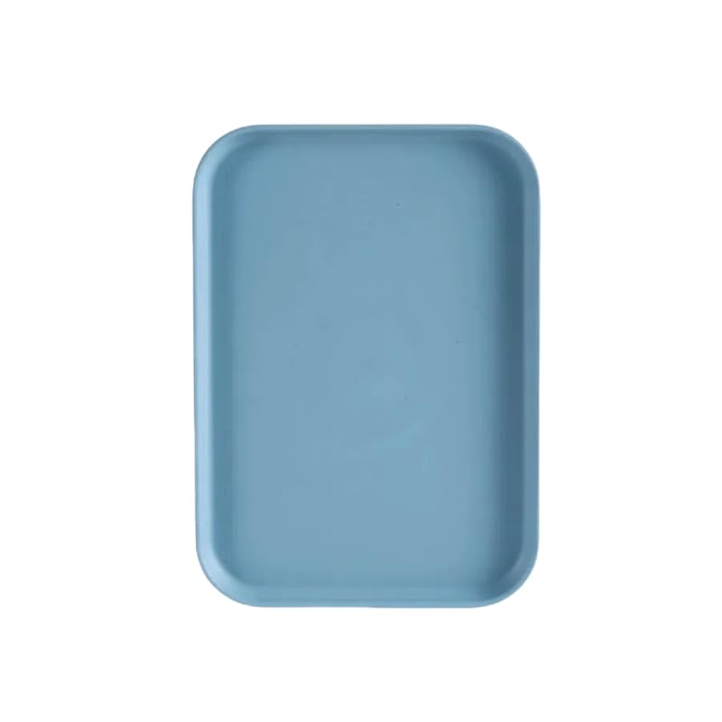 22 * 30.5CM Plastic Trays for Food Serving,Light Blue Rectangular Serving Tray Dinner Trays For Home/Restaurant/Hotel Organizer