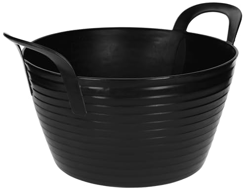 Kerbl Trog FlexBag schwarz (flexibler Futtertrog, Müslischüssel, Fassungsvermögen 12 Liter, Futtereimer mit zwei Griffen) 3228264 Kerbl Trog FlexBag schwarz (flexibler Futtertrog, Müslischüssel, Fassungsvermögen 12 Liter, Futtereimer mit zwei Griffen) 3228264